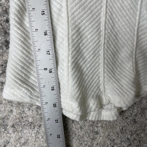 We The Free Tank Top Womens Small White Ribbed Sleeveless Fitted Stretch Casual - Picture 2 of 5